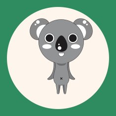 animal koala cartoon theme elements N3