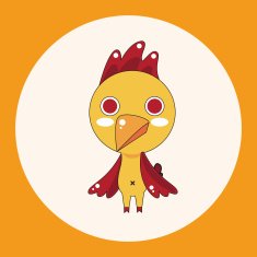 animal cock cartoon theme elements N4
