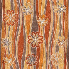 Floral decorative pattern - waves decoration wood texture N2