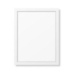 Realistic white frame A4 N3