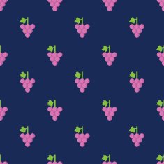 Seamless Grape Pattern Background