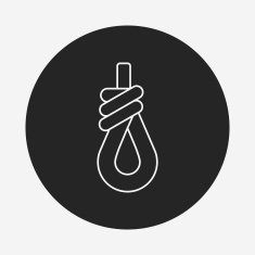 Rope line icon