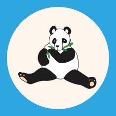 animal panda cartoon theme elements N7