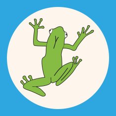 animal frog cartoon theme elements N5