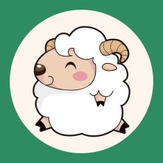 animal sheep cartoon theme elements N5