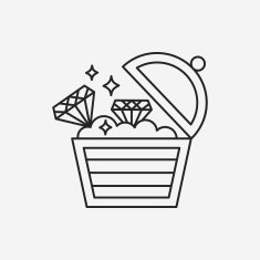 Treasure line icon N20