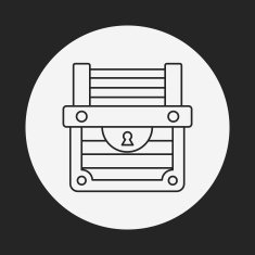 Treasure line icon N23