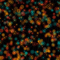 Orange Polygon Connection Design Pattern