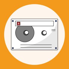 Audiotape theme elements vector eps N63