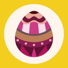easter egg flat icon elements background eps10 N2