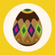 easter egg flat icon elements background eps10 N3