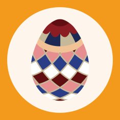 easter egg flat icon elements background eps10 N8