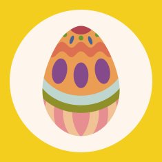 easter egg flat icon elements background eps10 N9