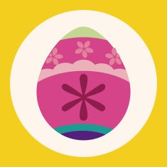easter egg flat icon elements background eps10 N11