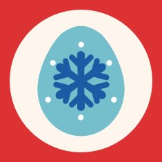 easter egg flat icon elements background eps10 N12