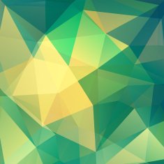 abstract background consisting of green yellow triangles vector illustration