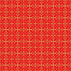 Golden seamless Chinese window tracery cross pattern background