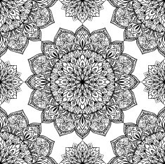Oriental pattern of mandalas
