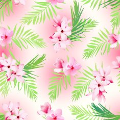 Hawaiian exotic seamless vector print