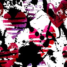 Seamless pattern with grunge hearts N11