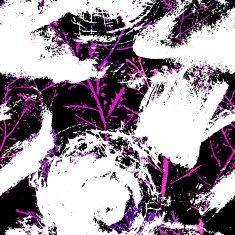 Seamless imprints pattern of the branched herbs N7