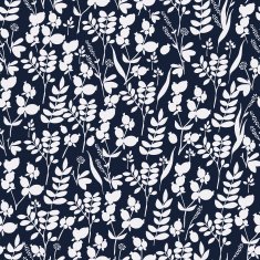 Seamless hand-drawn floral pattern with herbs N14