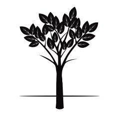 Black Tree Vector Illustration N5