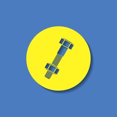 Bolt and nut icon vector illustration N17