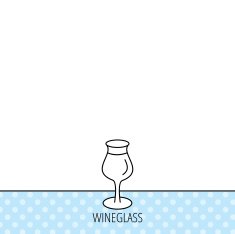 Wine glass icon Goblet sign N3
