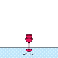Wineglass icon Goblet sign N4