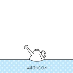 Watering can icon Gardener equipment sign N8