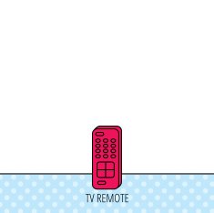 Remote control icon TV channels sign N15