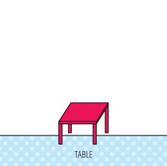 Table icon Furniture desk sign N3