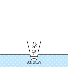 Sun cream container icon Beach lotion sign N5