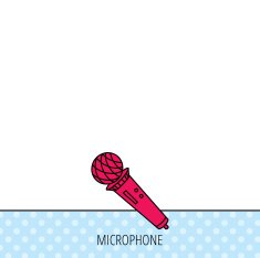 Microphone icon Karaoke sign N3