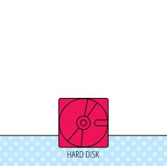 Harddisk icon Hard drive storage sign N4
