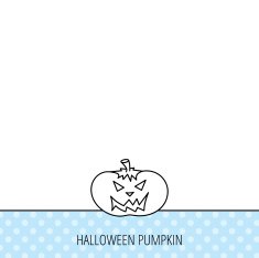 Halloween pumpkin icon Scary smile sign N3