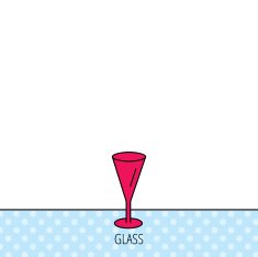 Champagne glass icon Goblet sign N4