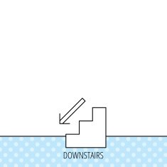 Downstairs icon Direction arrow sign N3