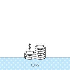 Coins icon Dollar cash money sign N5