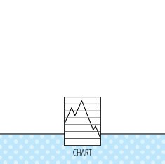 Chart icon Graph diagram sign N16