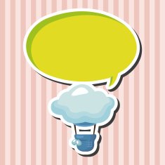 style hot air balloon theme elements N32