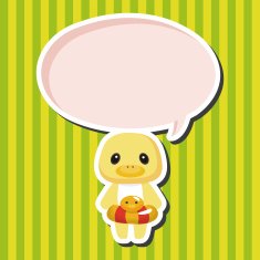 animal duck summer cartoon theme elements N3
