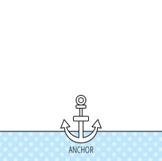 Anchor icon Nautical drogue sign Sea symbol N4