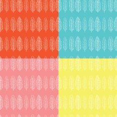Ethno feather pattern