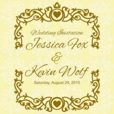 Wedding Invitation Card Template N6