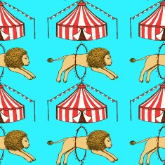 Sketch circus in vintage style N4