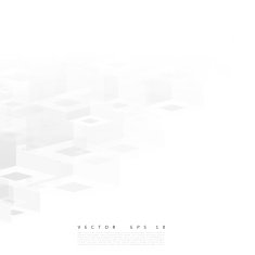 Vector Abstract geometric shape from gray cubes N16