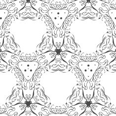 Primitive simple retro seamless pattern with stars N5