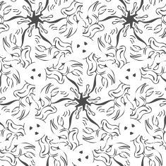 Primitive simple retro seamless pattern with stars N6